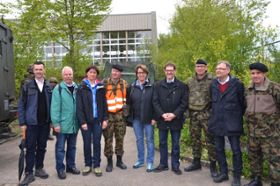 In Sirnach besuchte die Thurgauer Regierung die Stabsrahmenübung des Panzerbataillons 14 der Panzerbrigade 11.