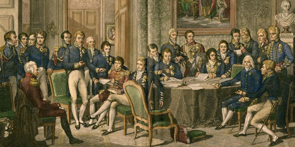 Wiener Kongress. Gemälde von Jean-Baptiste Isabey
