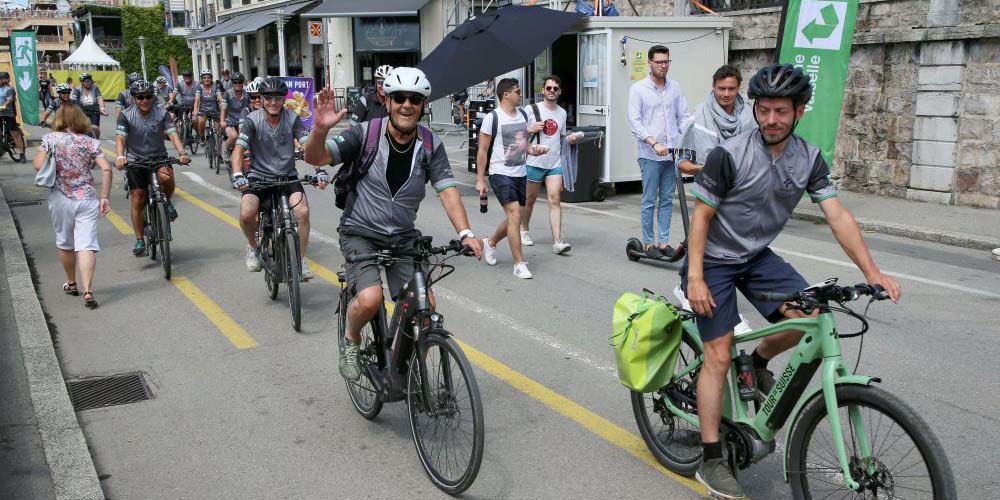 Rund 30 Personen sind mit dem E-Bike von Kreuzlingen nach Vevey gefahren.