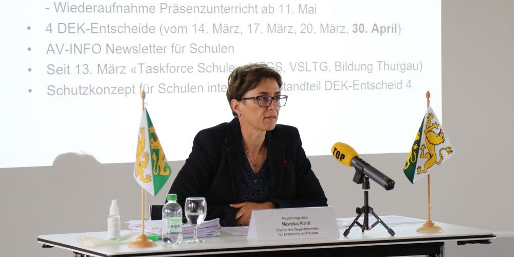 Regierungsrätin Monika Knill, Chefin des Departements für Erziehung und Kultur
